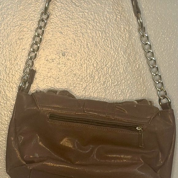 Source Unknown Brown Ruffle Chain Shoulder Bag - Picture 2 of 2